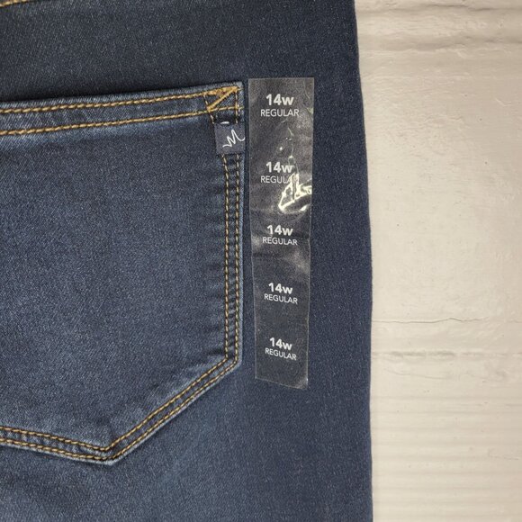 M Jeans By Maurices Women's Size 14W Jeans Super Soft Jegging Flannel Cuff - Picture 3 of 8
